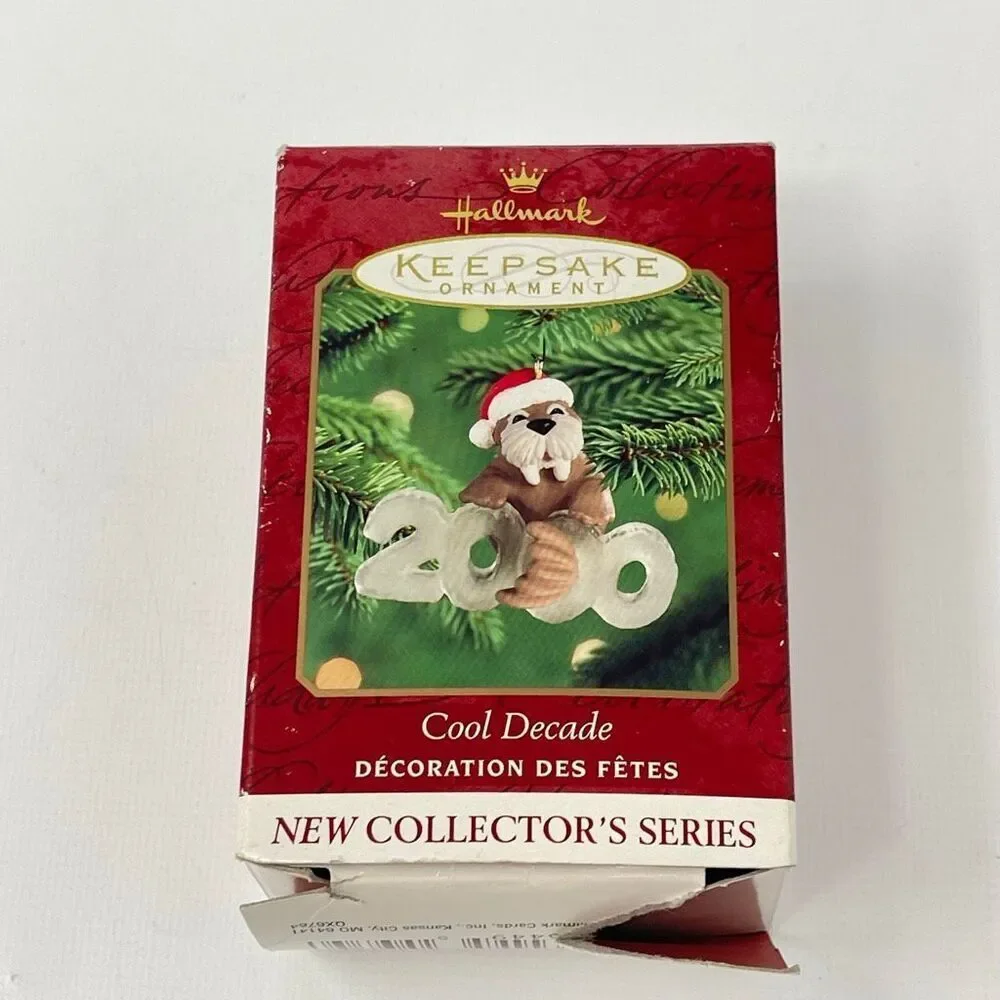Hallmark Keepsake Tree Christmas Ornament Cool Decade Series 2000 Walrus